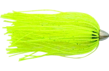 Image of C&amp;H Lures King Buster Lure, 1/8 oz Head, Chartreuse/Pearl Mylar Skirt, 2.5 in, 3 Piece, CH-KB17