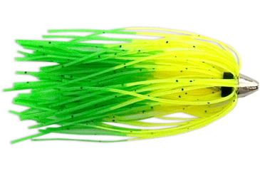 Image of C&amp;H Lures King Buster Lure with 1/8 oz Head, Chartreuse/Green Firetail Skirt, 2.5 in, 3 Piece, CH-KB42
