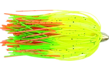 Image of C&amp;H Lures King Buster Lure with 1/8 oz Head, Chartreuse/GreenOrangeFire Skirt, 2.5 in, 3 Piece, CH-KB31