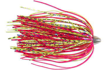 Image of C&amp;H Lures King Buster Lure with 1/8 oz Head, Pink/Chartreuse/SilvBlue Skirt, 2.5 in, 3 Piece, CH-KB34
