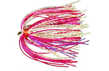 Image of C&amp;H Lures King Buster Lure with 1/8 oz Head, Pink/White/GoldBlueFleck Skirt, 2.5 in, 3 Piece, CH-KB36
