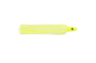 Image of C&amp;H Lures Mahi Buster Bling 1oz, 6in, 1oz, Chartreuse Silver Glitter Head, Chartreuse/White/Pearl Disco Holographic Skirt, CH-MB05-1