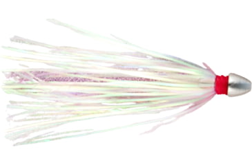 Image of C&amp;H Lures Pearl Baby Trolling Lure, 1/8 oz Head, Pearl Tinsel Skirt, 2.5 in, CH-PB01-1/8