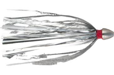 Image of C&amp;H Lures Pearl Baby Trolling Lure, 1/8 oz Head, Silver Tinsel Skirt, 2.5 in, CH-PB07-1/8