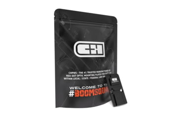 Image of C&amp;H Precision Weapons Glock Gen 6 Adapter Plate, Acro/Duty, Anodized, Black, G6-ACRO-XL-ST