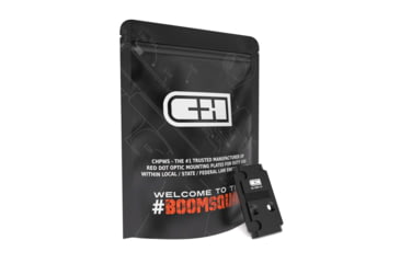Image of C&amp;H Precision Optic Mounting Plate, For GLOCK Gen6 to Holosun 509T, Anodized Finish, Black, Includes Mounting Screws, G6-509T-ST