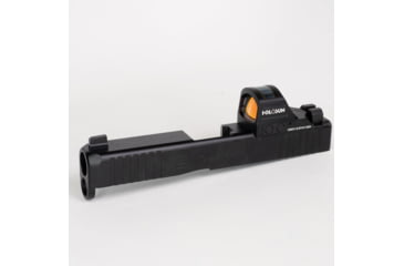 Image of C&amp;H Precision Weapons Back Up Iron Sights For Rmr/holosun On Glock/walther Pdp-optics Ready/direct Milled Slides - BUIS-GL-RH-285TF-285BR