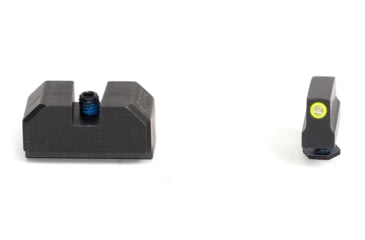 Image of C&amp;H Precision Weapons Back Up Iron Sights For Rmr/holosun On Glock/walther Pdp-optics Ready/direct Milled Slides - BUIS-GL-RH-285TF-285BR