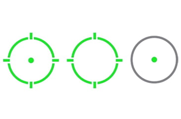 Image of C&amp;H Precision Weapons Direct Mount Optic 1x 24mm Reflex Red Dot Sight, Green Multi Reticle, RD-WL-DMO-GR-MR