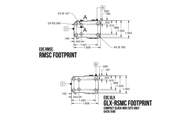 Image of C&amp;H Precision Weapons Edc Rmsc Optic - RD-EDC-RD-RMSC