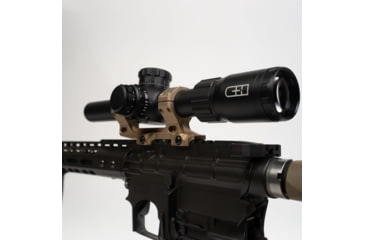 Image of C&amp;H Precision Weapons LPVO 2-12x24mm 30mm Tube Rifle Scope, First Focal Plane, Glass-Etched Reticle, Black, RD-LPVO-RD