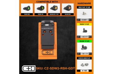 Image of Optics Adapter Plate - CZ Shadow 2 Optics Ready V4 MIL/LEO to CZ-Shadow 2 Optics Ready