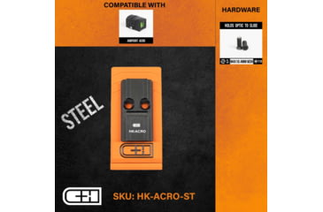 Image of C&amp;H Precision Weapons Optics Adapter Plate, Hk 2020 Vp9 V4 Mil/leo, Aimpoint ACRO, HK-ACRO-ST