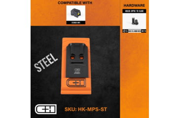 Image of C&amp;H Precision Weapons Optics Adapter Plate, Hk 2020 Vp9 V4 Mil/leo, Steiner MPS, HK-MPS-ST