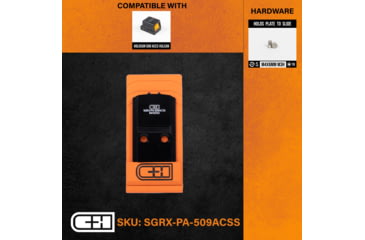 Image of C&amp;H Precision Weapons Optics Adapter Plate, Sig P320 RX/Pro/Axg, Holosun 509 ACSS, SGRX-PA-509ACSS