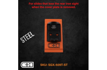 Image of C&amp;H Precision Weapons Optics Adapter Plate, Sig P320 X-Five M17/M18 w/Romeo 1 Pro/DPP, Holosun 509T, SGX-509T-ST