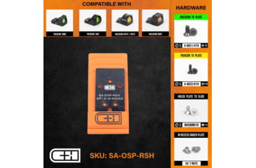 Image of C&amp;H Precision Weapons Optics Adapter Plate Springfield Xdm Osp, Trijicon RMRcc, SA-OSP-RSH