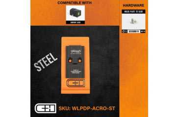 Image of C&amp;H Precision Weapons Optics Adapter Plate Walther Defense Pdp 1.0, Aimpoint ACRO, WLPDP-ACRO-ST