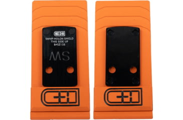 Image of C&amp;H Precision Weapons S&amp;W M&amp;P 2.0 Shield Plus Adapter Plate, Holosun 407K / 507K, Black, SWMP-HOLOK-SHIELD-PLUS