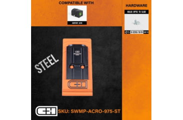 Image of C&amp;H Precision Weapons S&amp;W M2.0 CORE Adapter Plate, Aimpoint ACRO, Black, SWMP-ACRO-975-ST