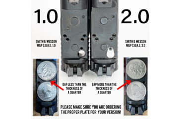 Image of C&amp;H Precision Weapons S&amp;W M2.0 CORE Holosun 509T Mount, Black, SWMP-509T-ST