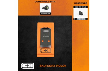 Image of C&amp;H Precision Weapons SIG P320 RX/Pro Series/AXG Adapter Plate, Holosun 407k, 507k, Black, SGRX-HOLOK