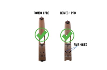 Image of C&amp;H Precision Weapons SIG X-Series Romeo1 Pro Adapter Plate, Trijicon RMR/SRO, HOLOSUN 407C, 507C, 508T w/ GLOCK Dovetail, Black, SGX-RSH-GDT