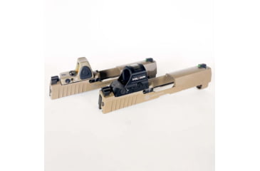 Image of C&amp;H Precision Weapons ROMEO1 Pro w/ RMR Holes Filler Plate, SIG Sauer P320 RX/X Series, Trijicon RMR/SRO, Holosun 407C/507C/508C/508T, Black, SGRX-RSH-FIL