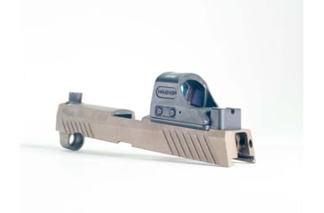 Image of C&amp;H Precision Weapons SIG X-Series Romeo1 Pro Adapter Plate, Trijicon RMR/SRO, HOLOSUN 407C, 507C, 508T w/ 10-8 Rear Sight, Black, SGX-RSH-10-8