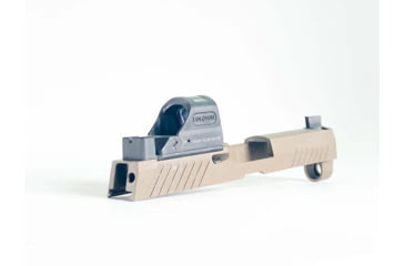 Image of C&amp;H Precision Weapons SIG X-Series Romeo1 Pro Adapter Plate, Trijicon RMR/SRO, HOLOSUN 407C, 507C, 508T w/ 10-8 Rear Sight, Black, SGX-RSH-10-8