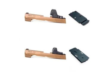 Image of C&amp;H Precision Weapons SIG X-Series Romeo1 Pro Adapter Plate, Trijicon RMR/SRO, HOLOSUN 407C, 507C, 508T w/ GLOCK Dovetail, Black, SGX-RSH-GDT