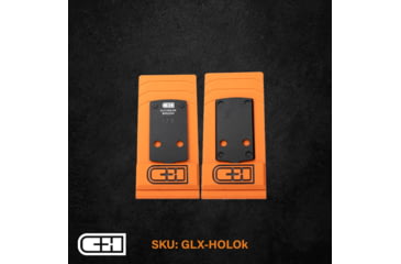 Image of C&amp;H Precision Weapons V4 MIL/LEO Adapter Plate, Glock 43X/48 MOS, Holosun 407K/507K, Black, GLX-HOLOk