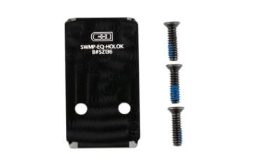 Image of C&amp;H Precision V4, Optic Mounting Adapter Plate, For Equalizer/ M&amp;P 5.7 to Holosun 507K/407K, Anodized Finish, Black SWMP-57-EQ-HOLOK