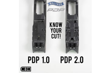 Image of C&amp;H Precision Weapons Walther Defense PDP 1.0 to Holosun 509T Adapter Plate, Steel, WLPDP-509T-ST