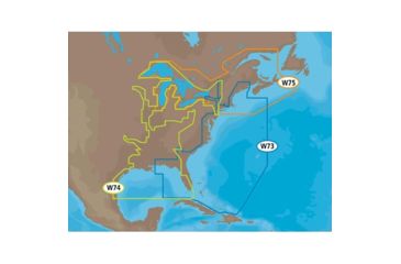 Image of C-MAP MAX Wide, Gulf Cst, Gt. Lks, Riv, SD, Black CMAP-NA-M023-SD
