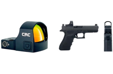 Image of C-MORE CRC Tactical Railway Red Dot Sight, 4 Moa Dot, Black, CRCB-4