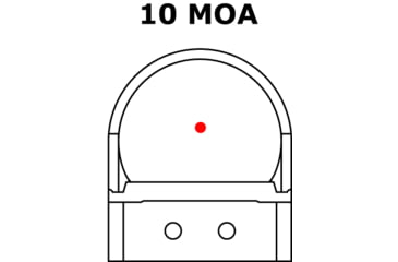 Image of C-MORE RTS2R 1x Micro Red Dot Sight w/ Rail Mount, 10 MOA Dot, Picatinny/Weaver, Black, RTS2RB-10