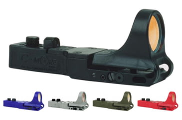 Image of C-MORE Slide Ride Red Dot Sight w/ Click Switch, Polymer, Black, Blue, Gray, Olive Drab Green, Red