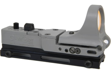 Image of C-MORE Tactical Railway Red Dot Sight w/Standard Switch, Gray, 4 MOA TRWG-4