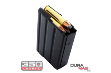 Image of Duramag SS Stainless Steel Magazine, Everflex Spring CPD Plate, .350 Legend, 10RD, T360 Coating, Black/Orange, 1035041178CPD-10RD