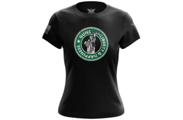 Image of We the People Holsters Guns - Liberty And Happiness Womens Short Sleeve Shirt 242CBA30, 6756921114722