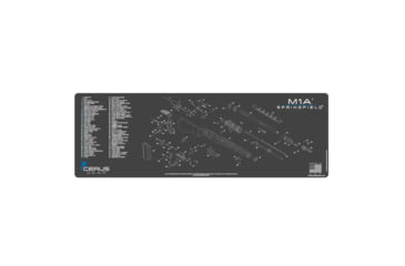 Image of Cerus Gear SPRINGFIELD M1A SCHEMATIC RIFLE PROMAT - CHARCOAL GRAY/CERUS BLUE DE99141A, CERRMM1ASCHGRY