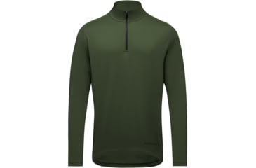 Image of GOREWEAR Everyday Mid 1/4 Zip Mens in Utility Green Small Regular fit Moisture Wicking B47B3101, 101093-BH00-M