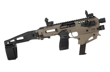 Image of CAA Sig Sauer MCK - Advanced Micro Conversion Kit, Sig Sauer P320 9mm/.40, Front &amp; Rear Sights, Thumb Rest, 500 Lumens Light, One Point Sling, Sling Mount, OD Green, Long Stabilizer, MCKSIGGA