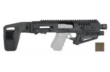 Image of CAA Micro Roni Stabilizer Pistol Carbine Conversion for Glock - Non NFA, Glock 19/23/32, Tan, MIC-RONI-STAB19-03