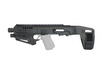 Image of CAA Micro Roni Stabilizer Pistol Carbine Conversion for Glock - Non NFA, Glock 19/23/32, Black, MIC-RONI-STAB19