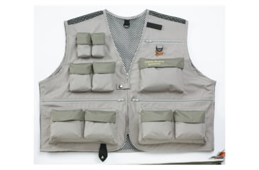 Image of Caddis Men's Warm Weather Wader Vest, Grey, Medium, CA7402WV-M