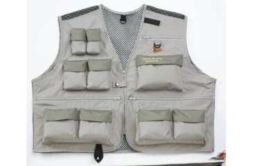 Image of Caddis Men's Warm Weather Wader Vest, Grey, Small, CA7402WV-S
