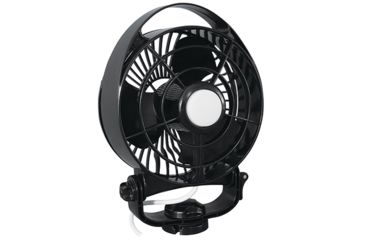 Image of Caframo Maestro 12V 3-Speed 6&quot; Marine Fan w/LED Light - Black 54307