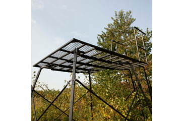 Image of Cage Permanent Hub Blinds Tower Cage R30 Hunting Blind, Black, 8 Foot, CTR3008
